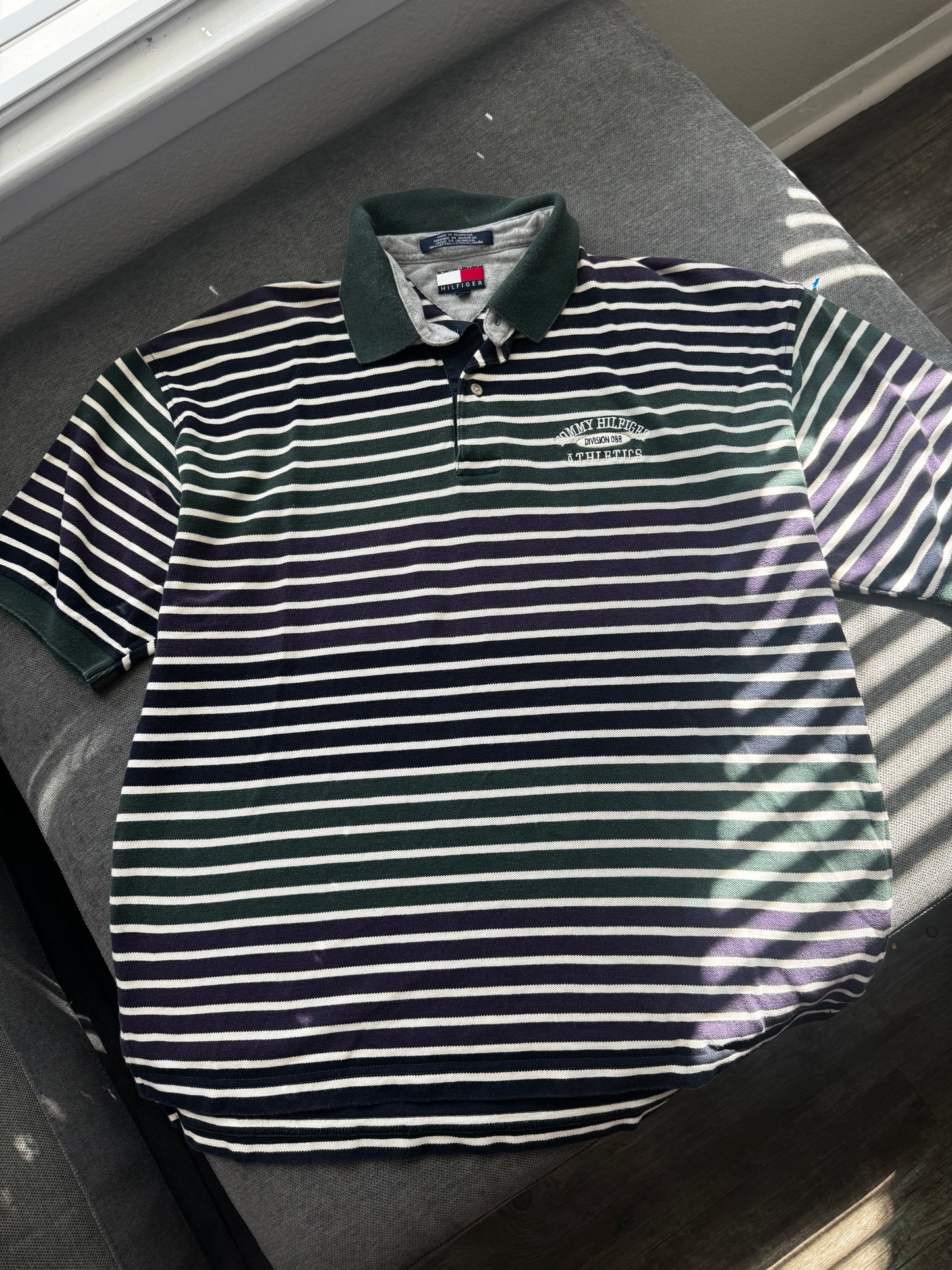 Vintage Tommy Hilfiger Polo Striped Shirt (XL)