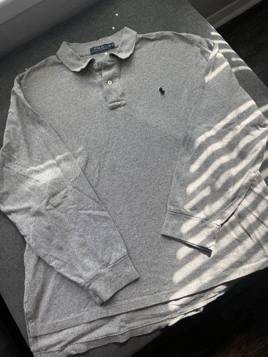 Polo Ralph Lauren Long Sleeve Gray Shirt (L)