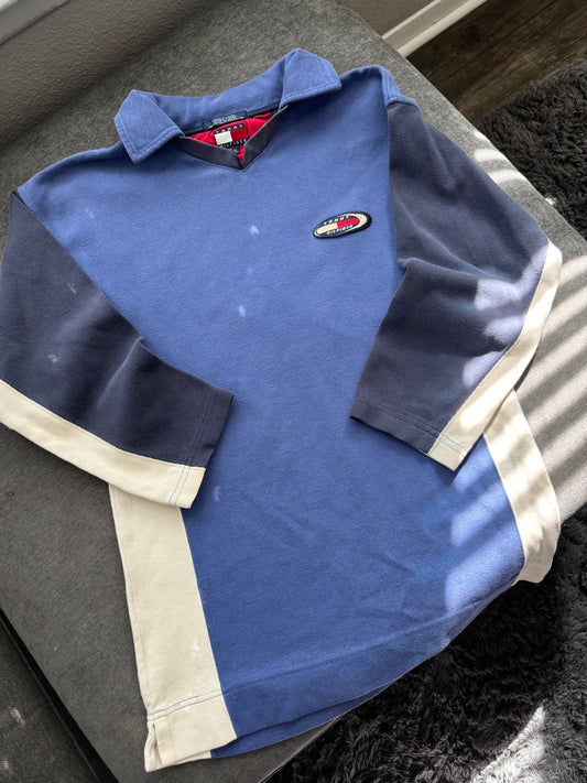 Vintage Tommy Hilfiger Rugby Long Sleeve Shirt (Medium)