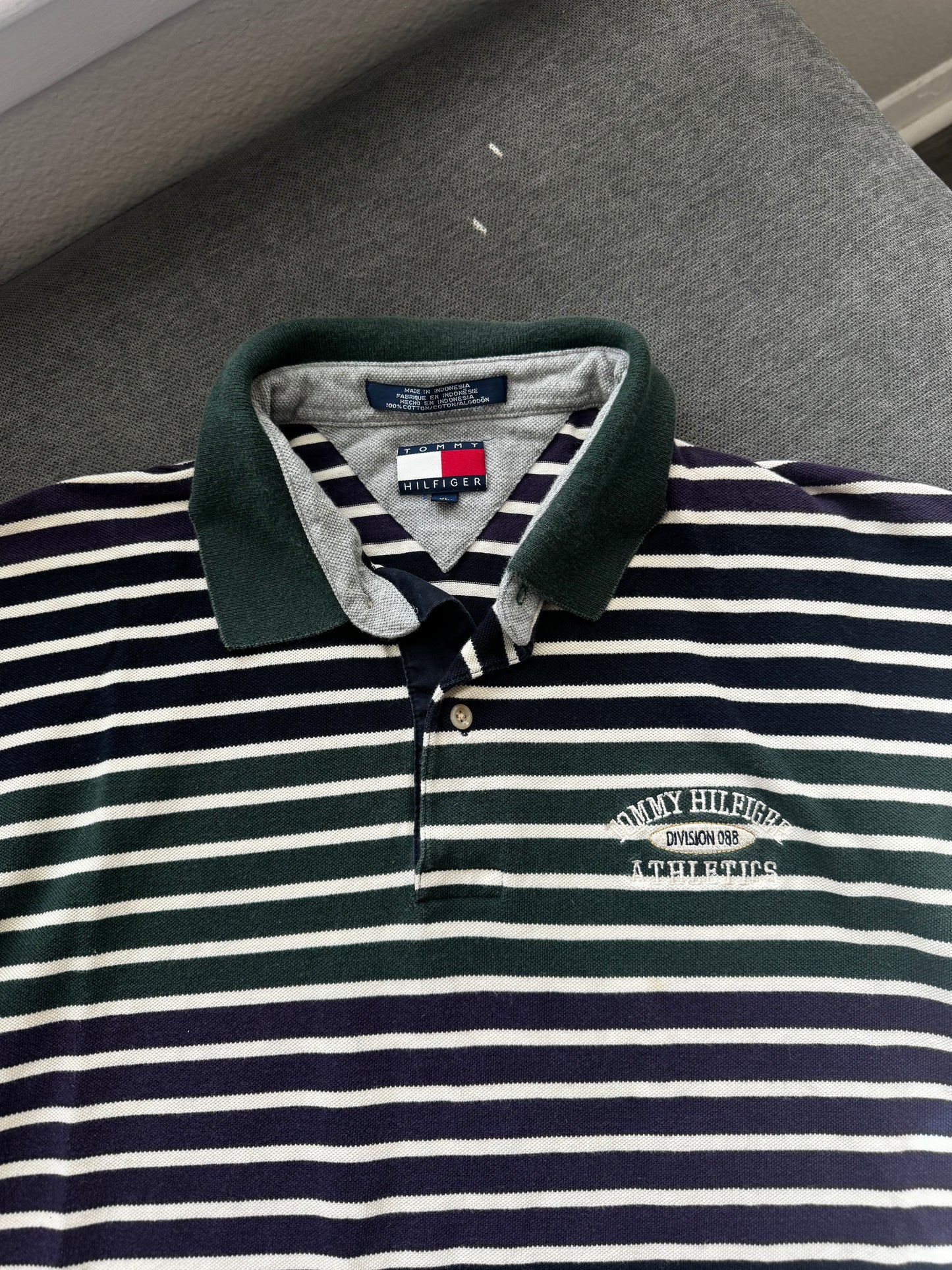 Vintage Tommy Hilfiger Polo Striped Shirt (XL)